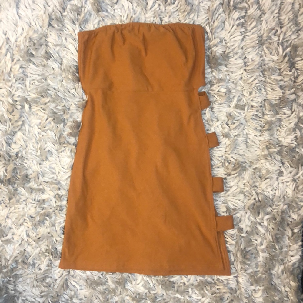 Split side bandeau dress